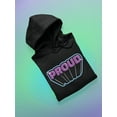 thumbnail image 3 of Proud Purple Glitter Banner Hoodie Men -Smartprints Designs, Male 4X-Large, 3 of 4