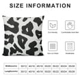 thumbnail image 5 of BANET  Pillow Covers , Soft Short Plush Pillowcase with Zipper, Black and White Animal Cow Print Cushion Case for Couch Sofa Bed Chair Car 12x12in, 5 of 5