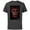 Charcoal, variant on Dawn of the Planet of the Apes Biohazard Symbol Caesar Face - Short Sleeve Cotton T-Shirt for Adults - Customized-Black