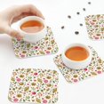 thumbnail image 5 of Kdxio Fall Fruits And Vegetables Funny Coasters,4 Pcs Leather Coasters,Housewarming Gifts,Protect Furniture from Water Marks Scratch and Damage, 5 of 6