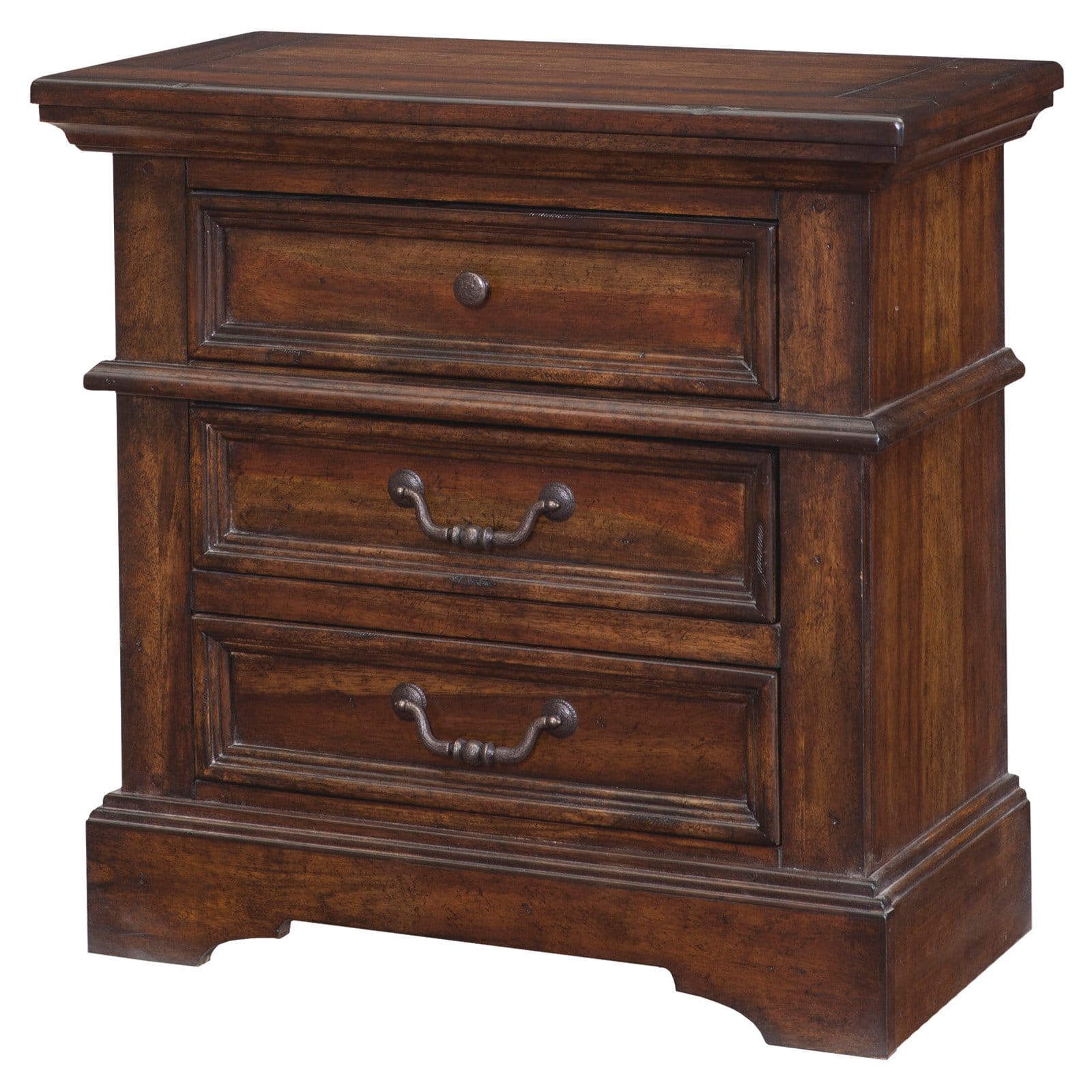 American Woodcrafters Stonebrook 3 Drawer Nightstand ...