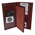 thumbnail image 2 of Checkbook Credit Card Holder Wallet with pull out Checkbook by Leatherboss, 2 of 4