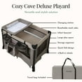 thumbnail image 2 of Evolur Cozy Cove Deluxe Playard, Beige, 2 of 9