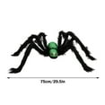 thumbnail image 3 of Mikilon Halloween Decorations, Halloween Simulation Skull Big Spider 75cm Soft Spider Ornament, cloth, Green, 3 of 8