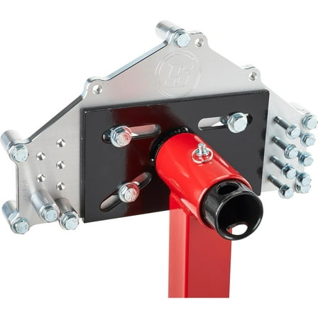 Heavy-Duty Billet Aluminum Engine Stand Adapter Plate for Chevy LS, SBC, BBC Engines - 1/2-inch Thickness, Bellhousing Fitment, Includes Fasteners & 1-1/2-inch Spacers, CNC Machined