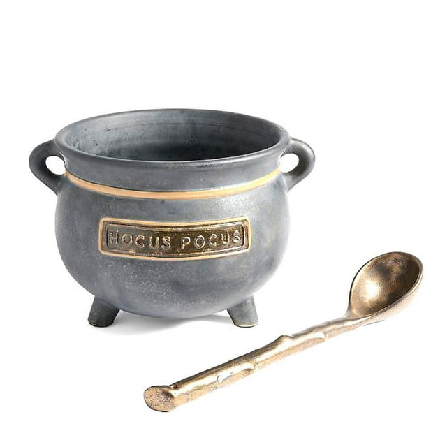 Bol Sorcière Bouillon Chaudron avec Cuillère Résine Hocus Pocus Citation Bol Halloween