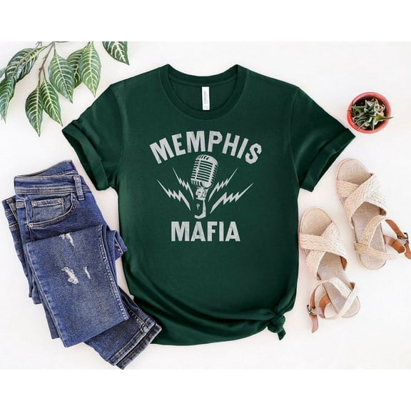 Elvis Memphis Mafia T-Shirt, Black or Dark Heather or More, Gift For Men And Women