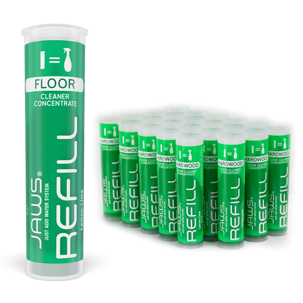 JAWS Hardwood Floor Cleaner Refill Pods. Box of 24. Refillable Cleaning