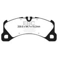 thumbnail image 2 of EBC Brakes Yellowstuff 4000 Series Street and Track Brake Pad Set Fits select: 2015-2022 PORSCHE MACAN, 2017-2022 PORSCHE PANAMERA, 2 of 8