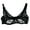 Black, variant on Women's Sheer Mesh Balconette Bra Non Padded Lace Unlined Underwire Bralettes Underwire Bras for Women Bras for Women No Underwire
