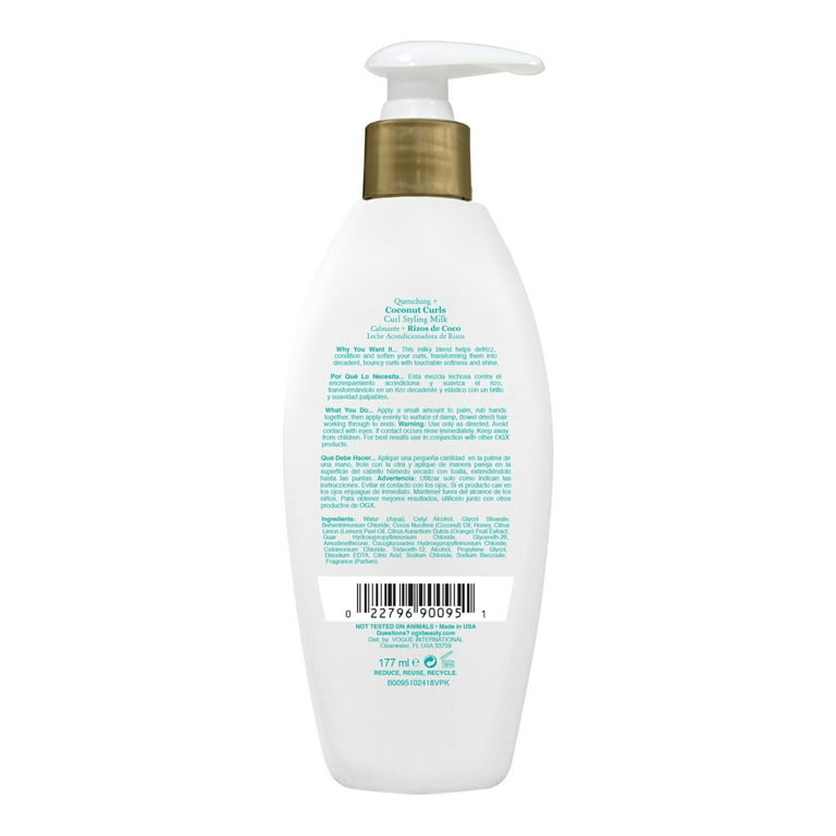 OGX Quenching Coconut Curls Nourishing Hair Styling Milk with