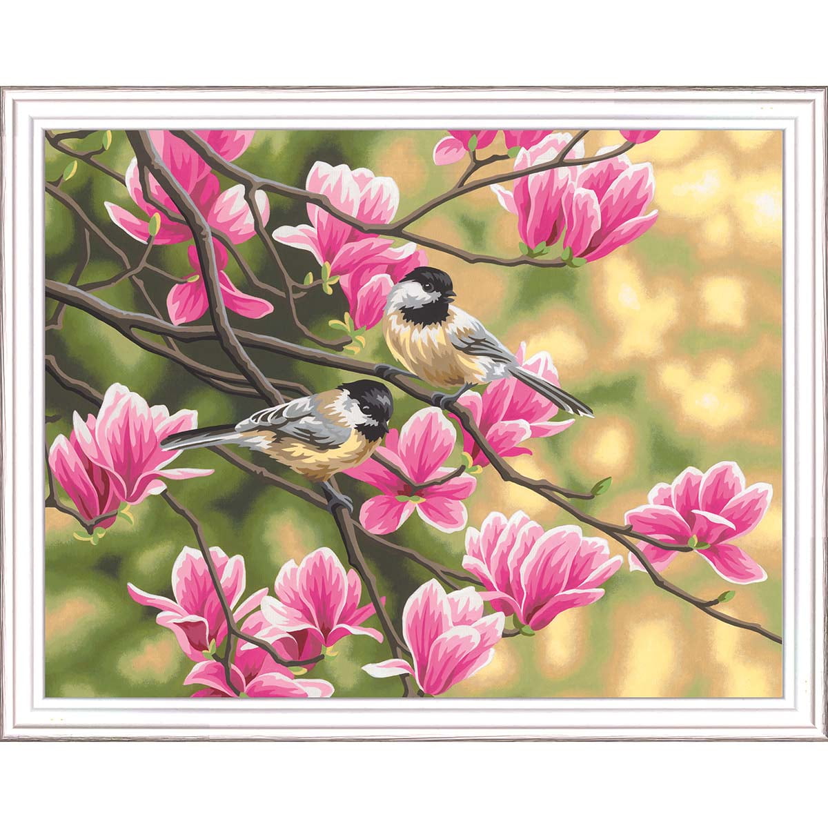 Paintworks® Chickadees & Magnolias PaintbyNumber Kit