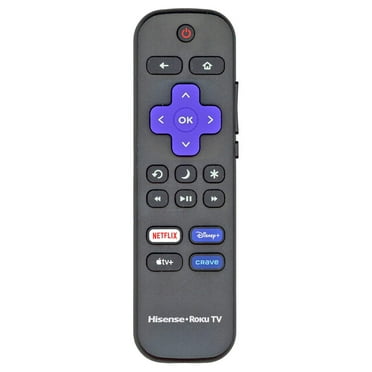 Hisense RC-ALIR CANADA ROKU TV Remote Control | IR | Netflix | Disney   | Apple TV   | Crave - 3226001265