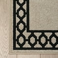 thumbnail image 6 of Washable Skid-Resistant Runner Rug, Trellis Border , Natural Twist and Black , 30 " x 120", 6 of 9