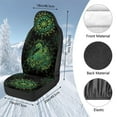 thumbnail image 7 of Uorisanigo Car Seat Covers Set of 2 Premium High Back Seat Cover Soft and Comfortable Mandala Peacock Auto Seats Covers Universal for SUVs Trucks Van Sedans, 7 of 7