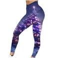 thumbnail image 4 of Buigttklop Christmas Leggings for Women Xmas Funny 3D Graphic High Waisted Yoga Pants Ankle Length Holiday Stretchy Tights, 4 of 6