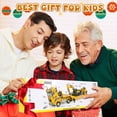 thumbnail image 2 of UQN Construction Vehicles Boys Toy Playsets, Construction Truck with Excavator Toy & Bulldozer Toy, Sounds and Lights, Kids Christmas&Birthday Gifts for 3 4 5 6 Years Old Boys, 2 of 7