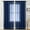 Navy, variant on Solid Color Double-String Polyester Sheer Curtains - Rod-Pocket Semi-Sheer Curtain Panels, Light Filtering Sheer Drapes, Elegant Window Treatments for Home Decor