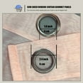 thumbnail image 6 of WPM Blush Rose Pink Sheer Window Curtain Panels for Bedroom, Kitchen, Kids Room- Solid Semi Voile Drapes Grommet Living Room Panels. 54 inch wide x 63 inch long, Set of 2, 6 of 7