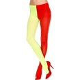 thumbnail image 1 of 748-RED-YELLOW Opaque Jester Tights, Red & Yellow, 1 of 1