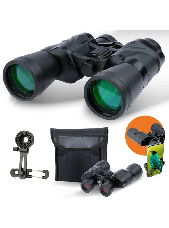 LAKWAR 20x50 Binoculars for Adults,HD Binoculars with Low Light Night Vision, Clear FMC BAK4 Prism Lens, Binoculars for Hunting Birds Watching Traveling Stargazing Outdoor Sport