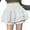 #953 White, variant on Felirenzacia Double Layered Mini Skirt for Girl and Women with Shorts Ruffle Hem Smocked Waist Y2K Stylish Skit