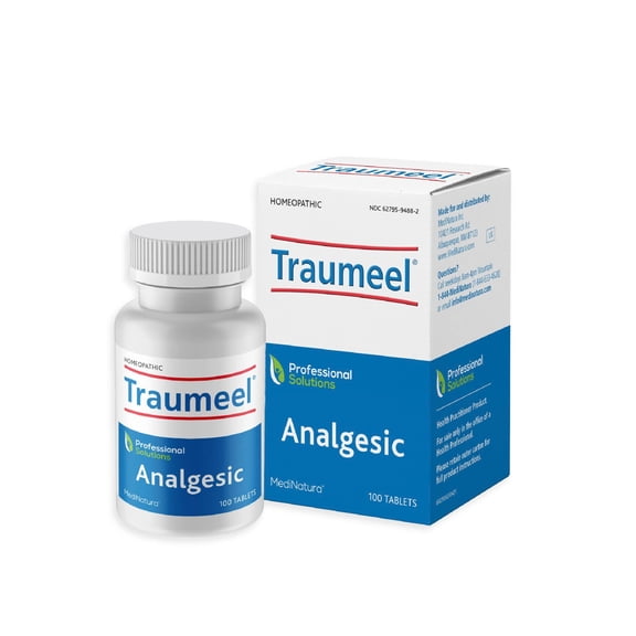 MediNatura Traumeel Homeopathic Arnica   13 Active Ingredients for Muscle, Joint, Back, Arthritis, Injury, Exercise Related Pain & Soreness - Made in Germany - 100 Tablets