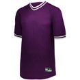 thumbnail image 4 of Holloway Sportswear L Retro V-Neck Baseball Jersey Maroon/White 221021, 4 of 5