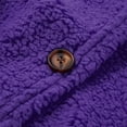 thumbnail image 6 of BRDFRL Women's Chunky Popcorn Cardigan Oversized Open Front Boyfriend Batwing Long Sleeve Fuzzy Knit Sweaters Cardigans Purple L, 6 of 8