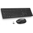 thumbnail image 1 of Full-Size Wireless Keyboard and Mouse Combo with Pink Aesthetic Design, Quiet Keys, Ergonomic Mouse, and USB Receiver for Laptop, Desktop, PC, and Office Use, 1 of 13