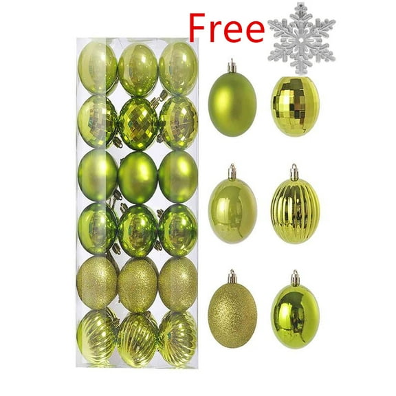72PCS Christmas Ball Ornaments Shatterproof Ball Bauble Set for Christmas Tree Decorations Xmas Home Party Decor