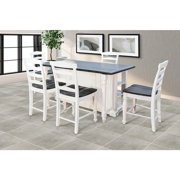 Sunny Designs Carriage House Kitchen Island with Drop Leaf, Wood Espresso, 38 in