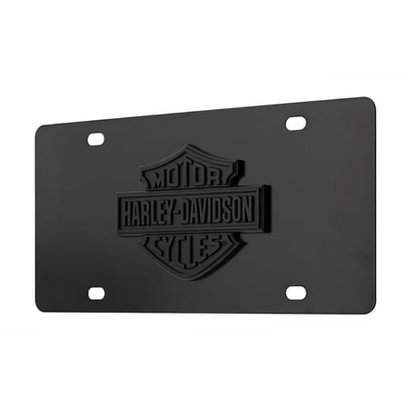 Harley Davidson Bar And Shield Black 3d Emblem Decorative Vanity