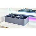 thumbnail image 4 of Portable Caddy Organizer - Stackable Plastic Caddy with Handle | Desk, Makeup, Dorm Caddy, Classroom Art Organizers (Made In Usa) (Black/Pink/Gray/Ivory), OGMIX-4PACK, 4 of 15