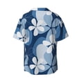 thumbnail image 2 of Wukai Flower Men's Casual Short-Sleeve Button Down Shirt - Lightweight Summer Dress Shirt for Daily Wear-Medium, 2 of 7