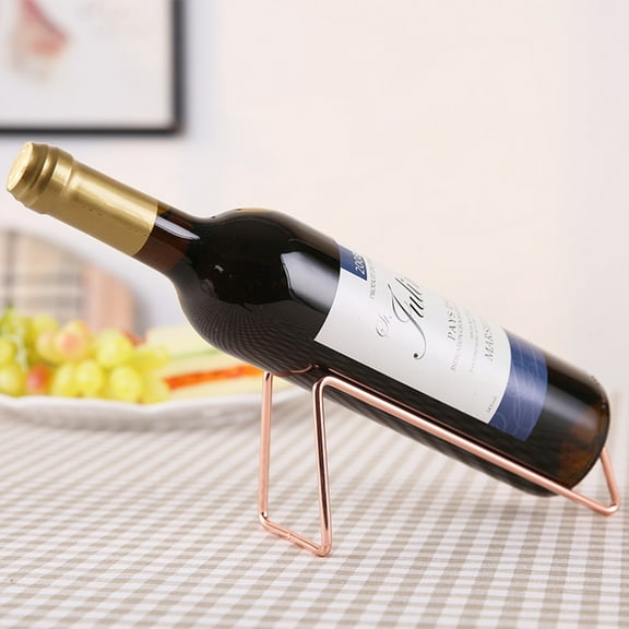 SOPOTUTU Wine Storage Rack Wine Shelf Rack Iron Bottle Holder Adults Bar Counter 1Pack