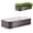 Slate Grey, variant on Epic Gardening 6-in-1 Medium Modular Galvanized Raised Garden Bed Kit - 15" Tall, Food-Safe, Slate Grey