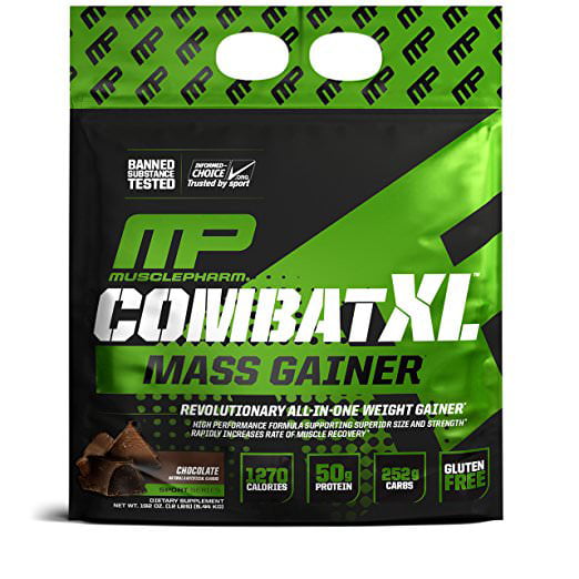 MusclePharm Combat XL Mass Gainer Chocolate 6 lbs 2722 g Banned Substances 