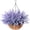 Purple Lavender, variant on Artificial Faux Hanging Plants Flowers Bakset for Spring Outdoor Porch Decoration, Faux Purple Lavender in Planter Realistic UV Resistant for Outside Patio Home Balcony Garden Yard