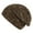 Coffee, variant on Under 5$ Hot Sales Summer Sales Women Solid Bead Muslim Hat Stretch Retro Turban Hat Head Wrap Cap Red One Size