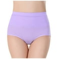 thumbnail image 2 of Bigersell Cotton Boyshort Underwear for Women Clearance Cute Underwear Women Boy Shorts Panty Style P-936 Cotton Boyshort Panties Cotton Thong Briefs Mid Waist Women's Bikini Panties Purple M, 2 of 4