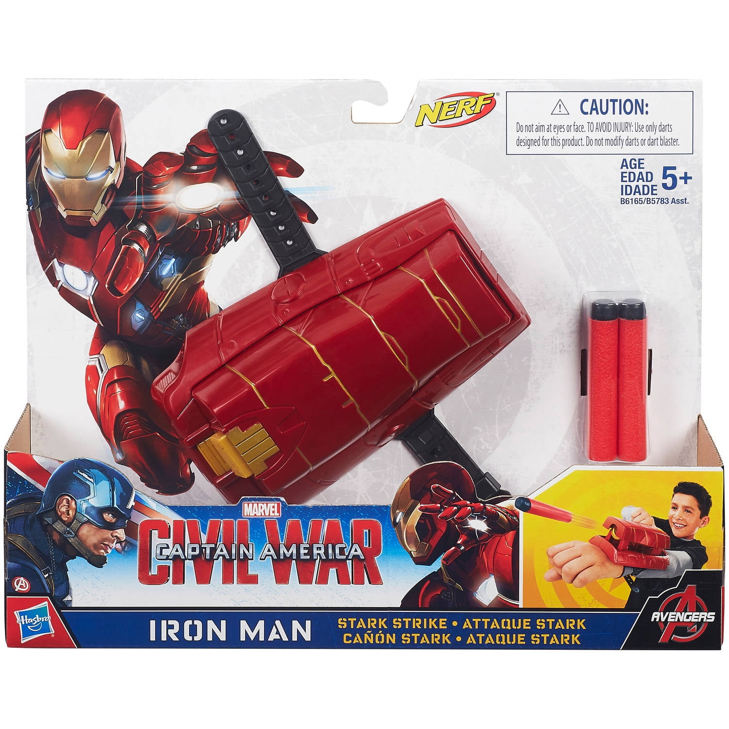 iron man nerf hand