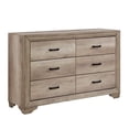 thumbnail image 6 of Modern Contemporary 5pc Bedroom Queen Panel Bed Nightstand Dresser Mirror Set Bedroom Furniture, 6 of 7