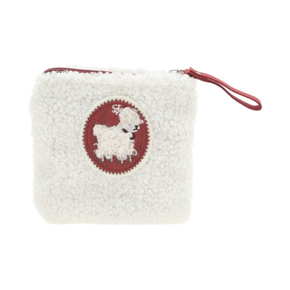 Unique Bargains 1 Pc Little Sheep Makeup Bag for Business Travel White Polyester