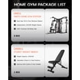 thumbnail image 2 of Dual-Station Smith Machine Home Gym, 140LB Weight Stack with LAT Pull-Down & Leg Press, All-in-One Workout Station for Couples & Family Strength Training, 2 of 9