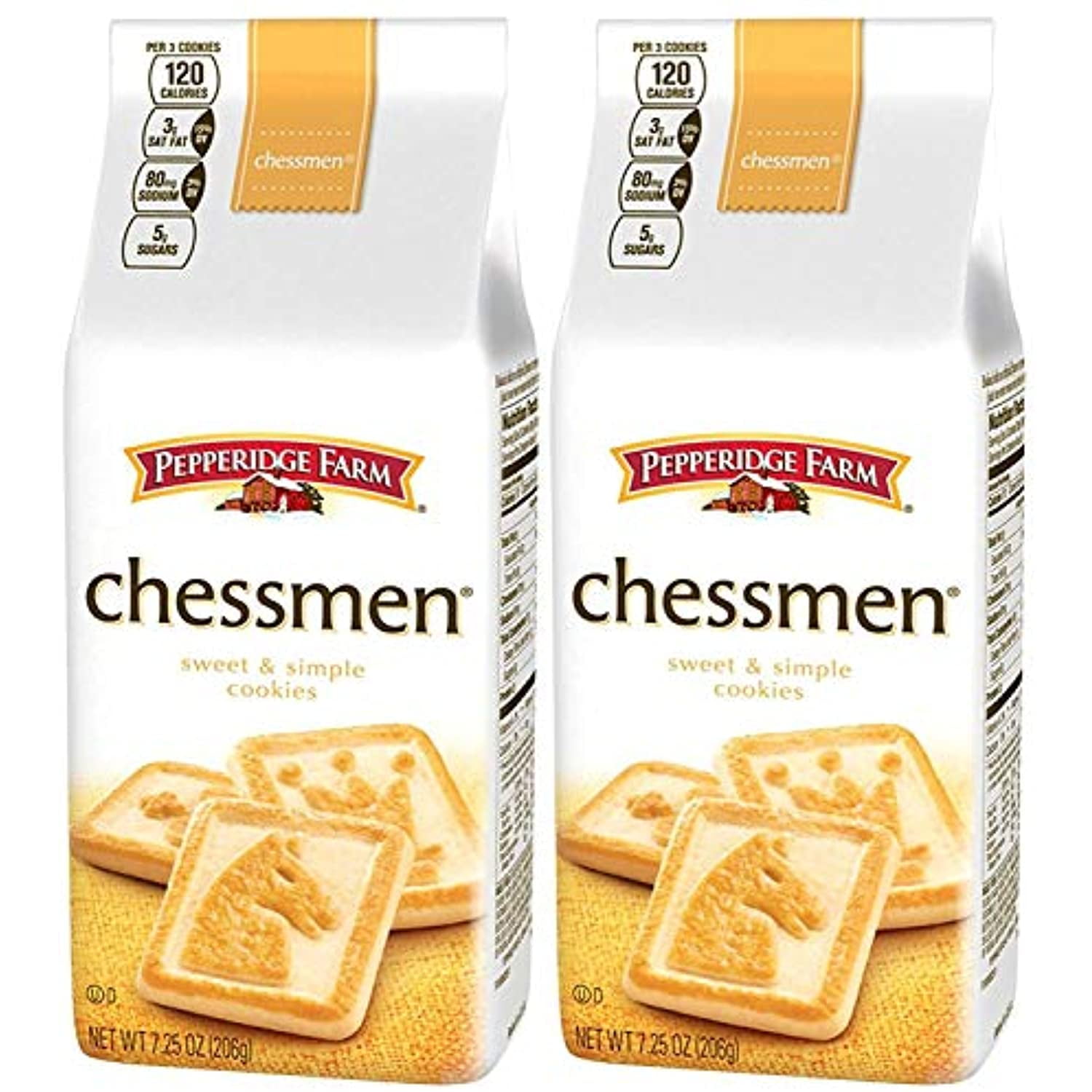 Pepperidge Farm Butter Chessmen Cookies 7.25 Oz 2 Pack