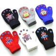 thumbnail image 5 of Dyfzdhu Children Winter Warm Robot Print Patchwork Knitted Cute Gloves Black, 5 of 9