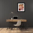 thumbnail image 3 of Cassatt, Mary 25x32 Black Ornate Wood Framed with Double Matting Museum Art Print Titled - Woman with a Pearl Necklace in a Loge, 3 of 4