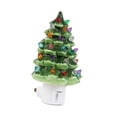 thumbnail image 2 of de Navidad Luz de noche Mini de Navidad Cerámica Regalos creativos encantadores Decoración navideña para baño Decoración de oficina Verde, 2 of 9