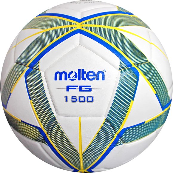 Balón de Soccer Molten Forza F5G1500-BY No.5 Piel Sintetica Laminado Blanco/Azul/Amarillo